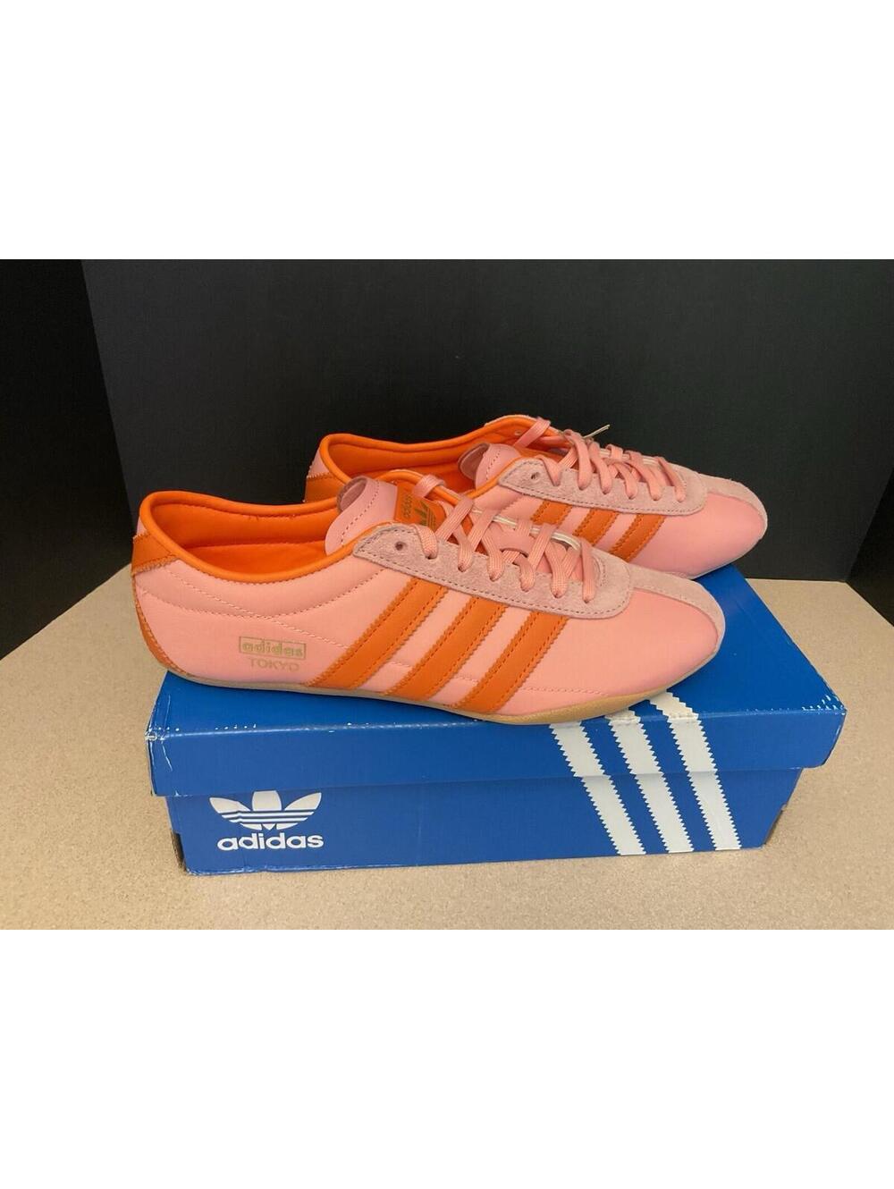 New! Womens Adidas TOKYO Semi Pink/Spark Orange Athletic Shoes. Size 8.5. Nice! - Picture 5 of 9